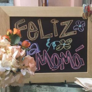 Mesa con Letrero Vintage